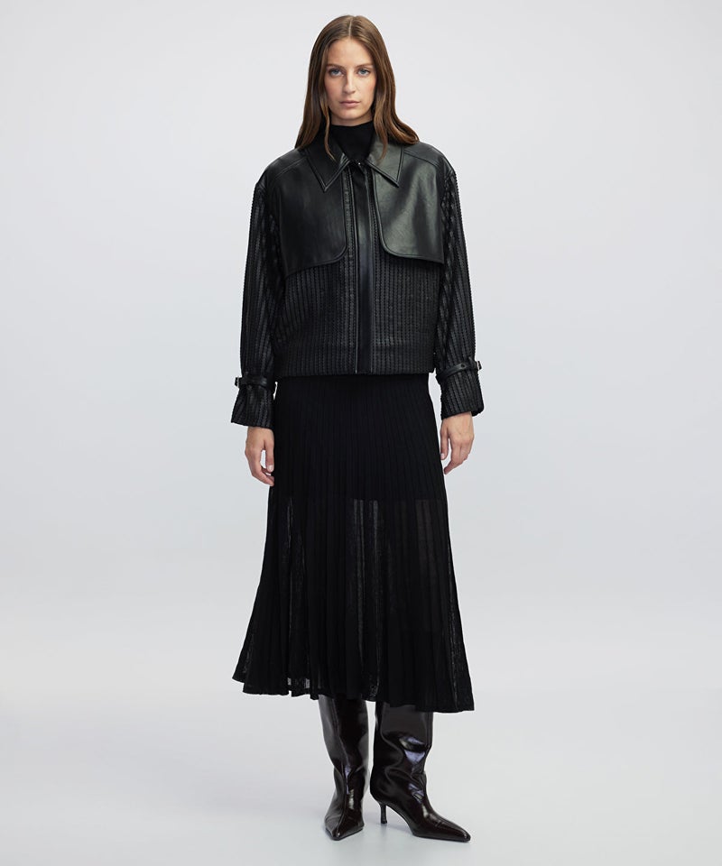 Ipekyol Contrast Textured Coat - Image 3